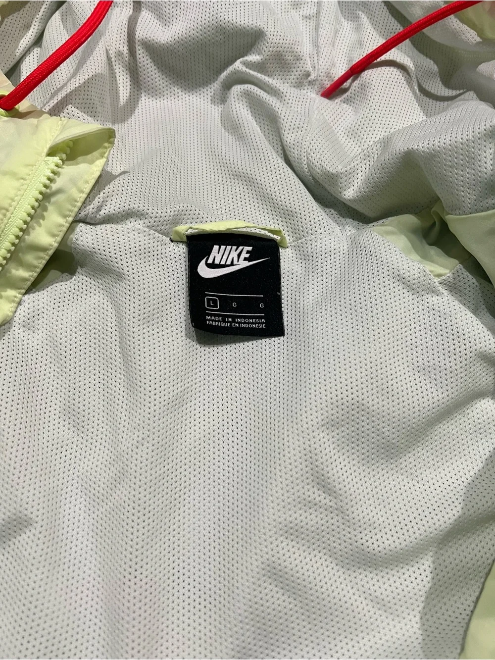 used Nike Colorblock Windbreaker Jacket - Teal, Light Yellow, White